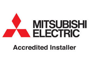 Mitsubishi electric accredited installer logo