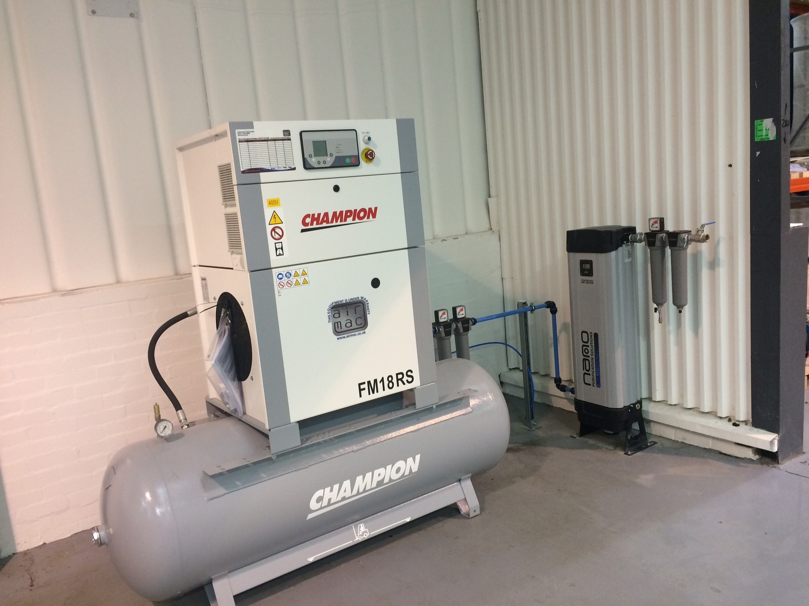 Champion FM18RS, Oil-Flooded Rotary Screw Compressor Hire